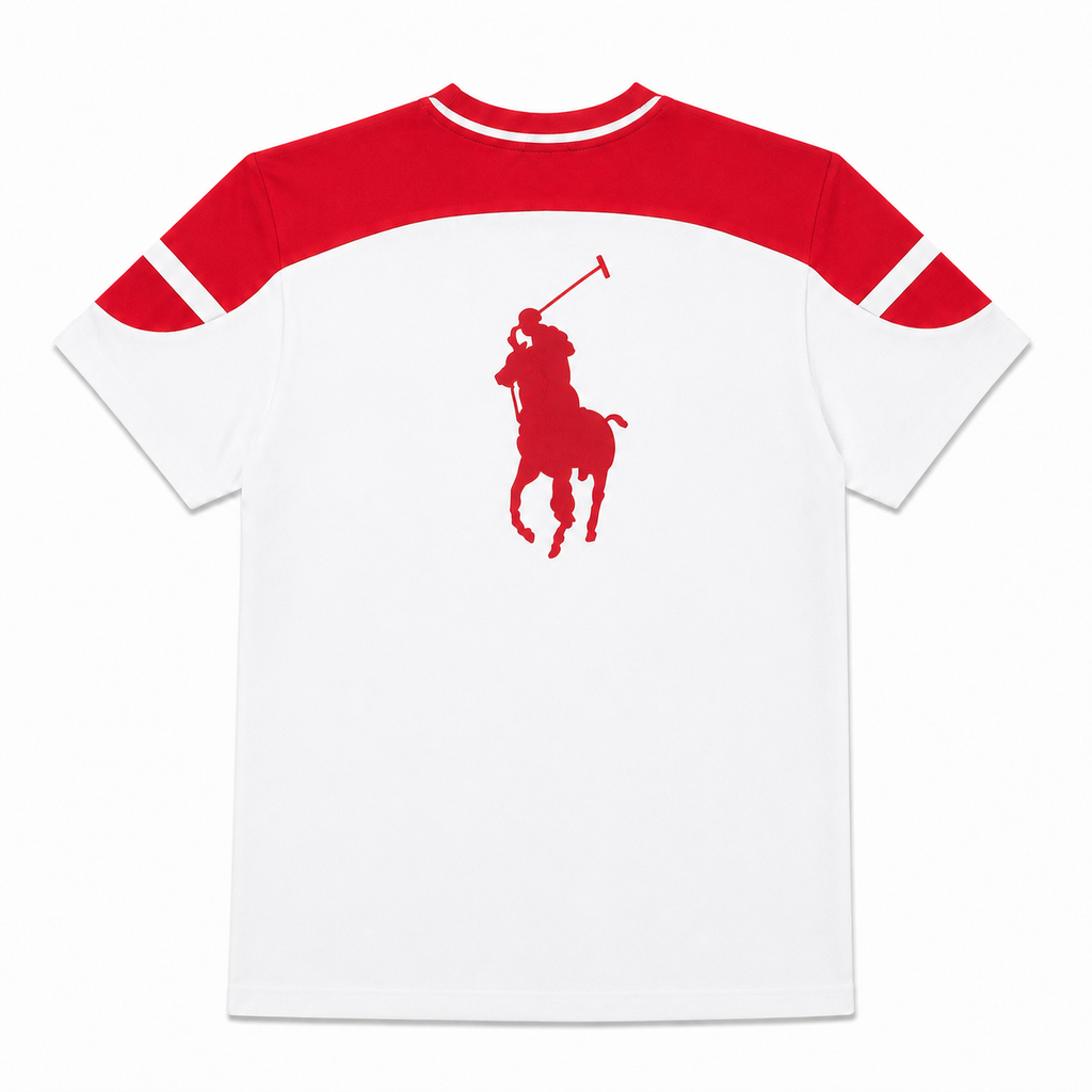 Polo Ralph Lauren Beyaz/Kırmızı Erkek Şortlu Takım