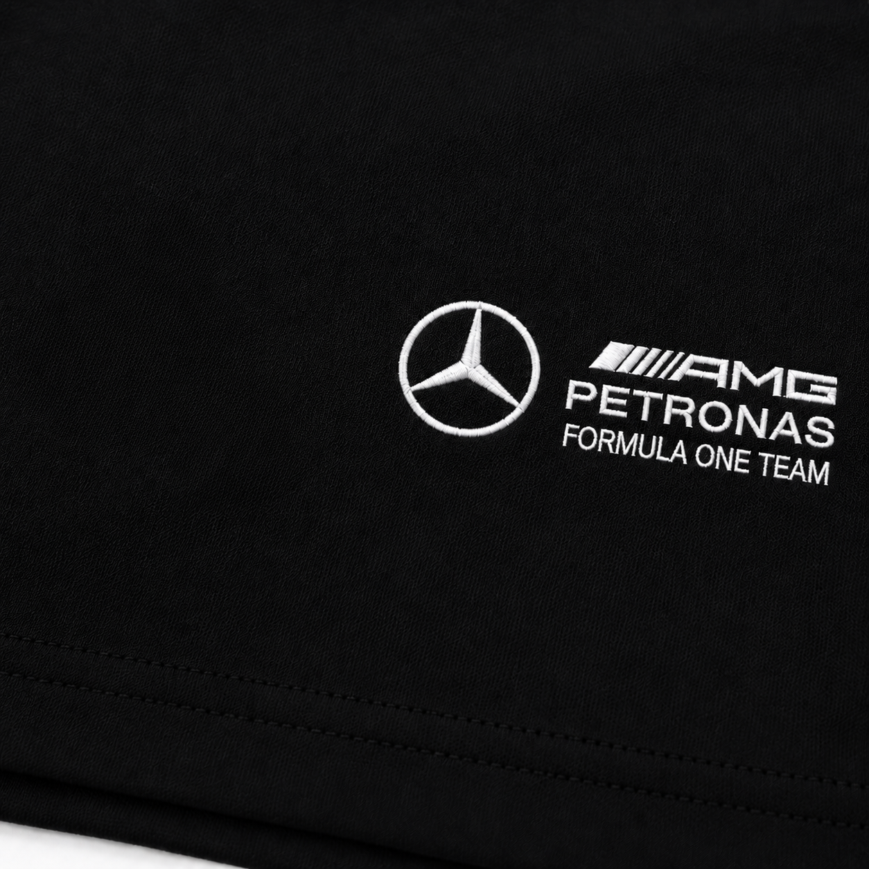 Mercedes-AMG Petronas Regular Fit Polo Yaka Siyah Şort Takımı