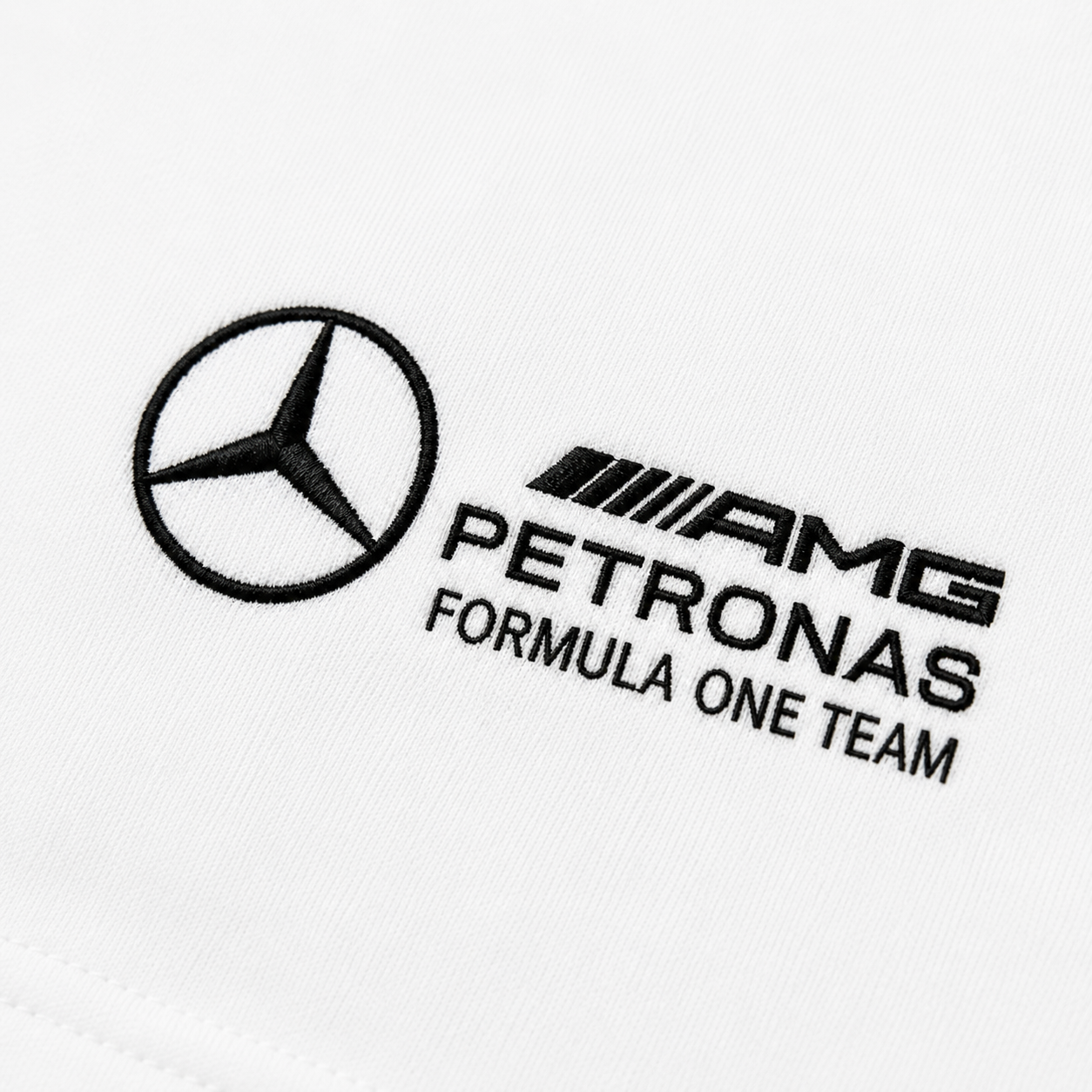 Mercedes-AMG Petronas Regular Fit Polo Yaka Beyaz Şort Takımı
