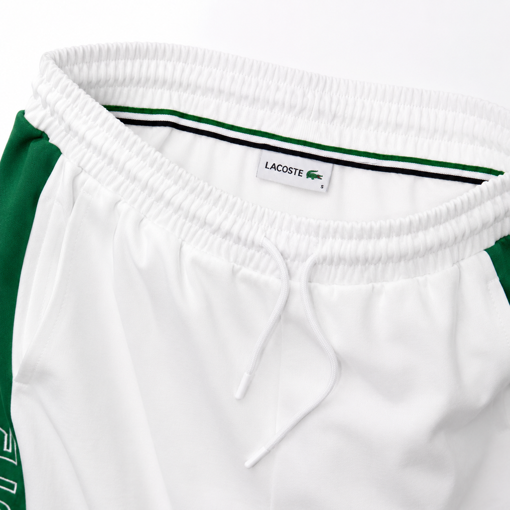 Regular Fit Logo Detaylı Beyaz Şort Takımı
