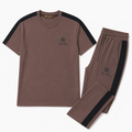 Regular Fit Şerit Detaylı Kahverengi Eşofman Takımı