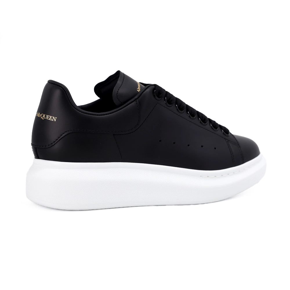 Logolu Hakiki Deri Sneaker Siyah&Beyaz