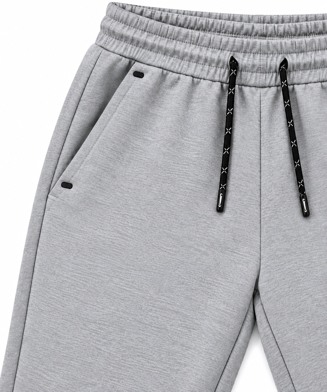 Tech Fleece Avrupa Kalıp Kapüşonlu Gri-Siyah Double Face Eşofman Takımı