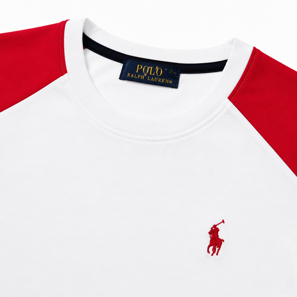 Polo Ralph Lauren Beyaz/Kırmızı Erkek Şortlu Takım