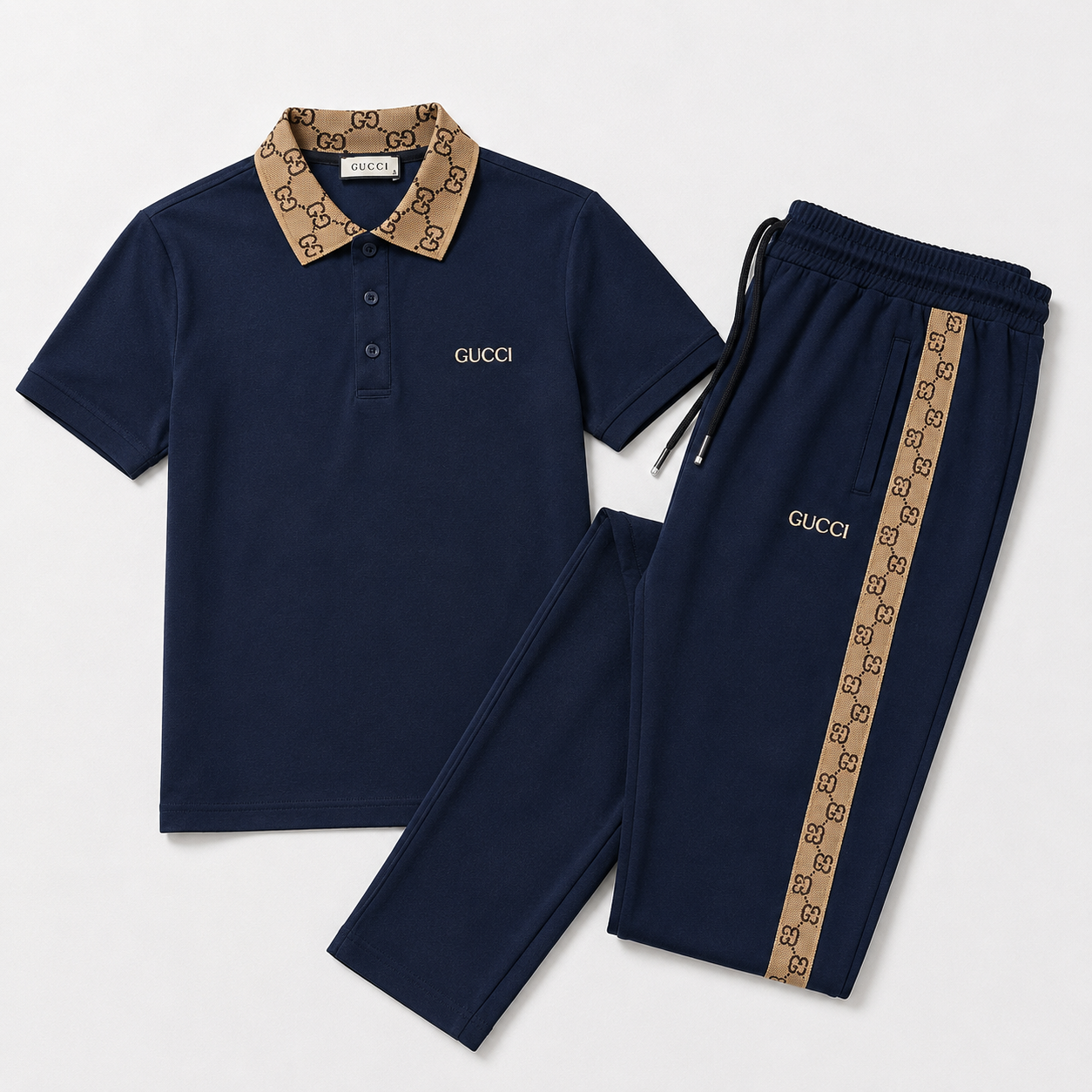 Regular Fit Polo Yaka Lacivert Eşofman Takımı