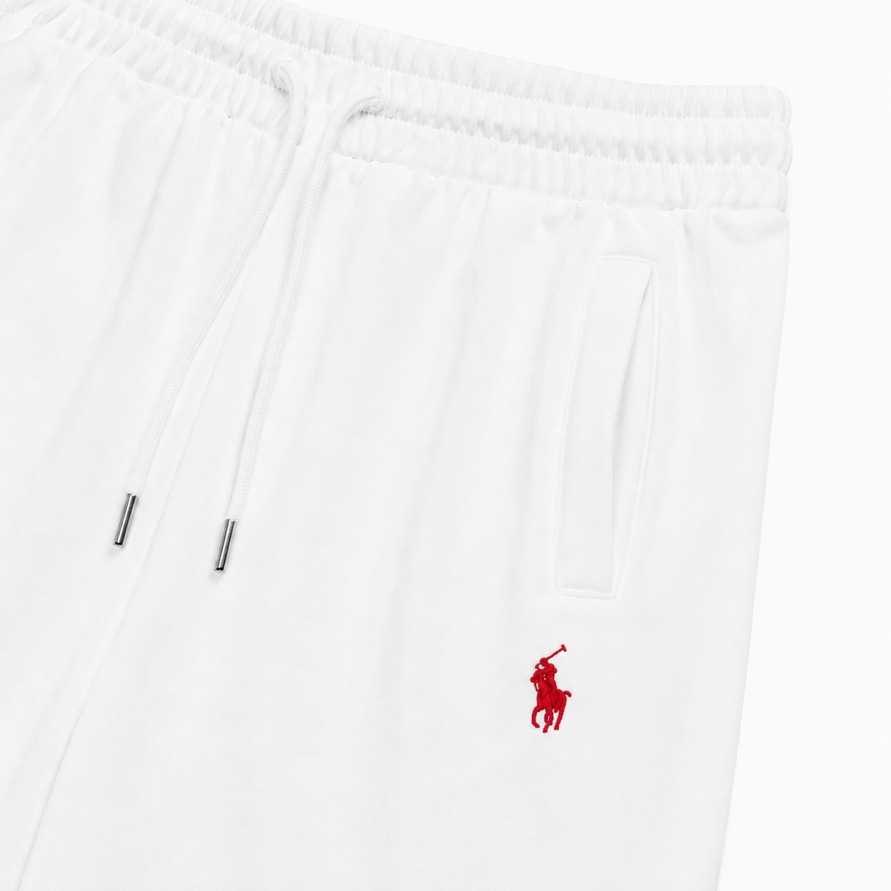 Polo Ralph Lauren Beyaz/Kırmızı Erkek Şortlu Takım