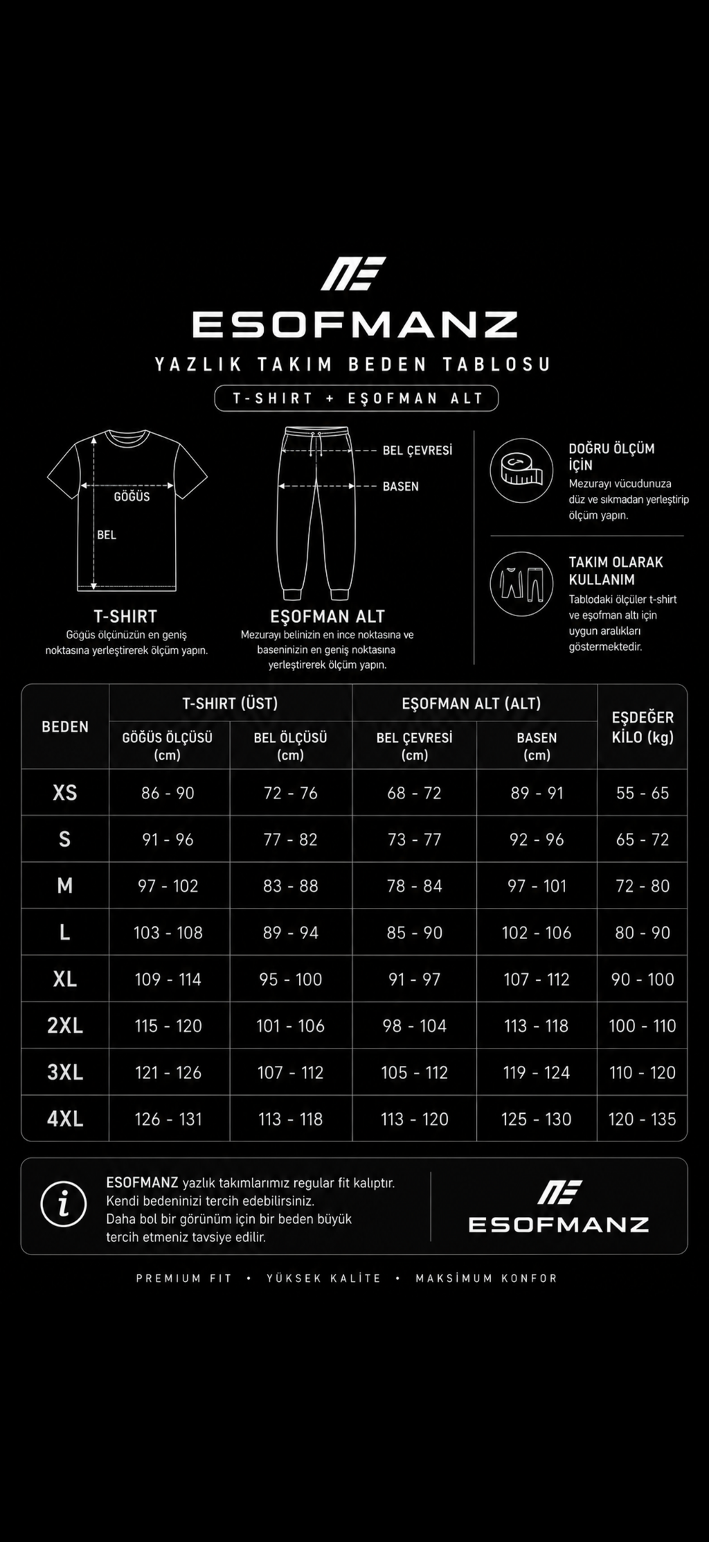 Regular Fit Polo Yaka Siyah Eşofman Takımı