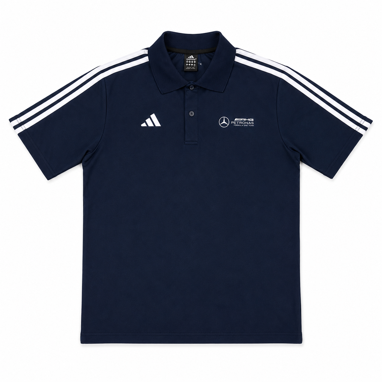 Mercedes-AMG Petronas Regular Fit Polo Yaka Lacivert Şort Takımı
