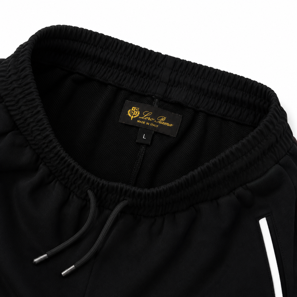 Regular Fit Polo Yaka Siyah Eşofman Takımı
