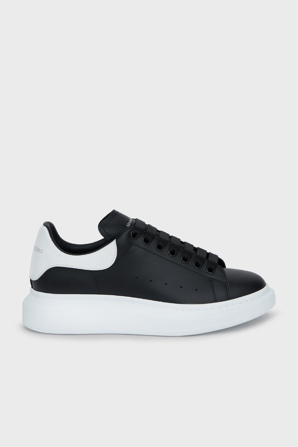 Logolu Hakiki Deri Sneaker Siyah&Beyaz