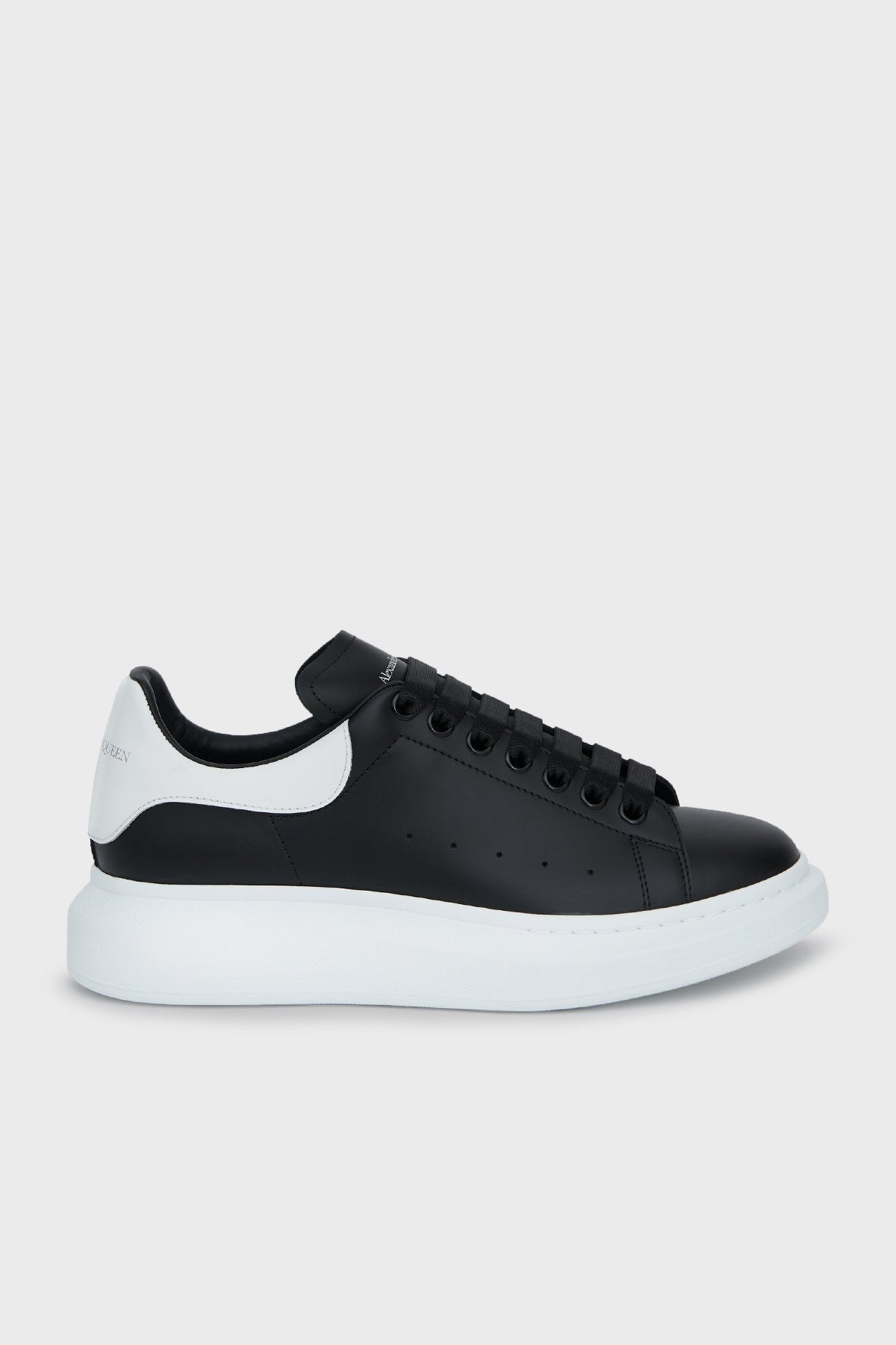 Logolu Hakiki Deri Sneaker Siyah&Beyaz