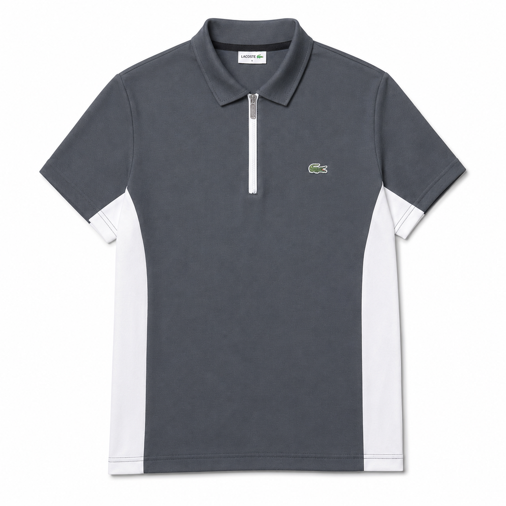 Regular Fit Fermuarlı Polo Yaka Füme Eşofman Takımı