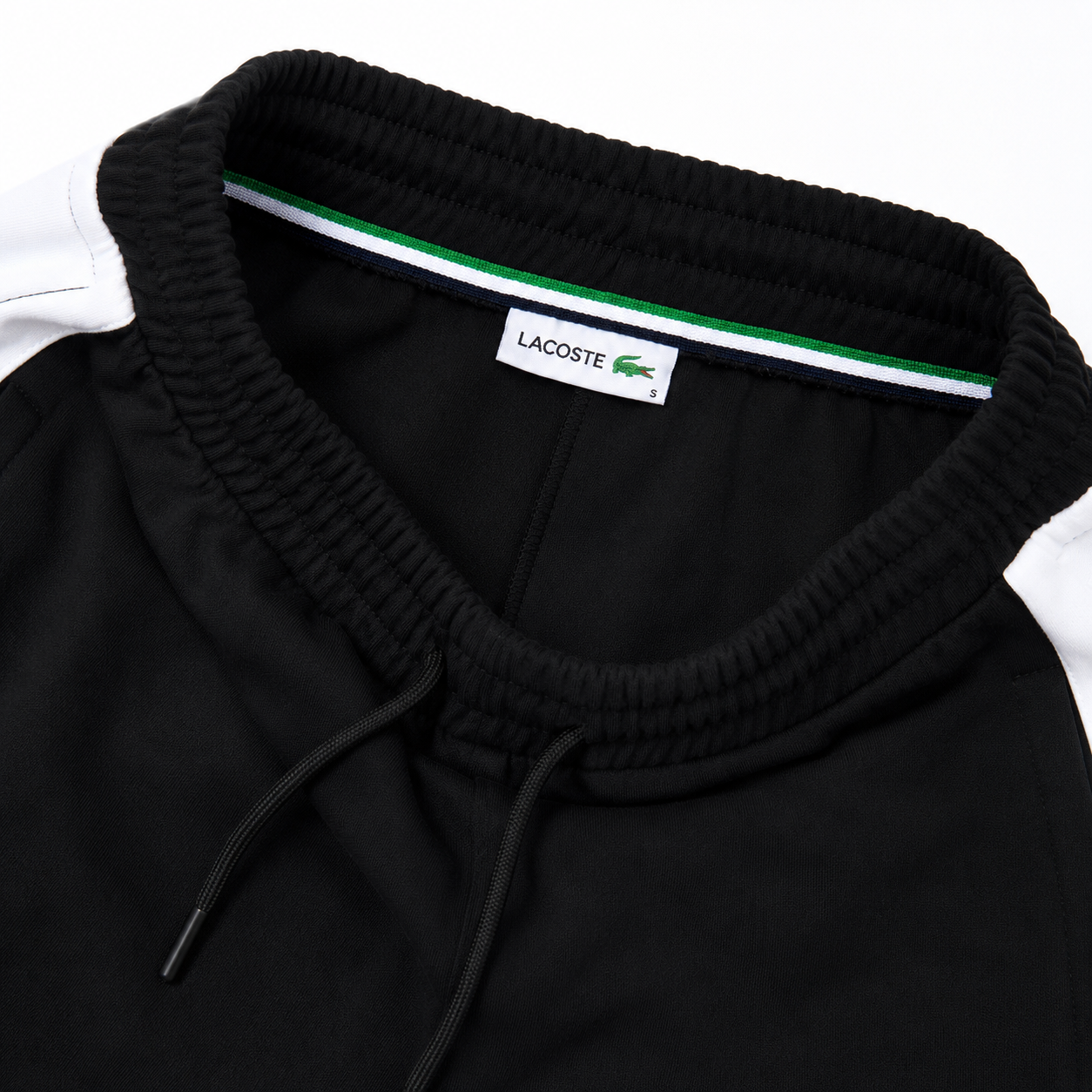 Regular Fit Logo Detaylı Siyah Şort Takımı