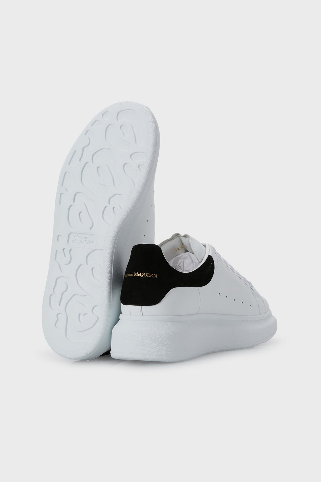 Logolu Hakiki Deri Sneaker Beyaz&Siyah