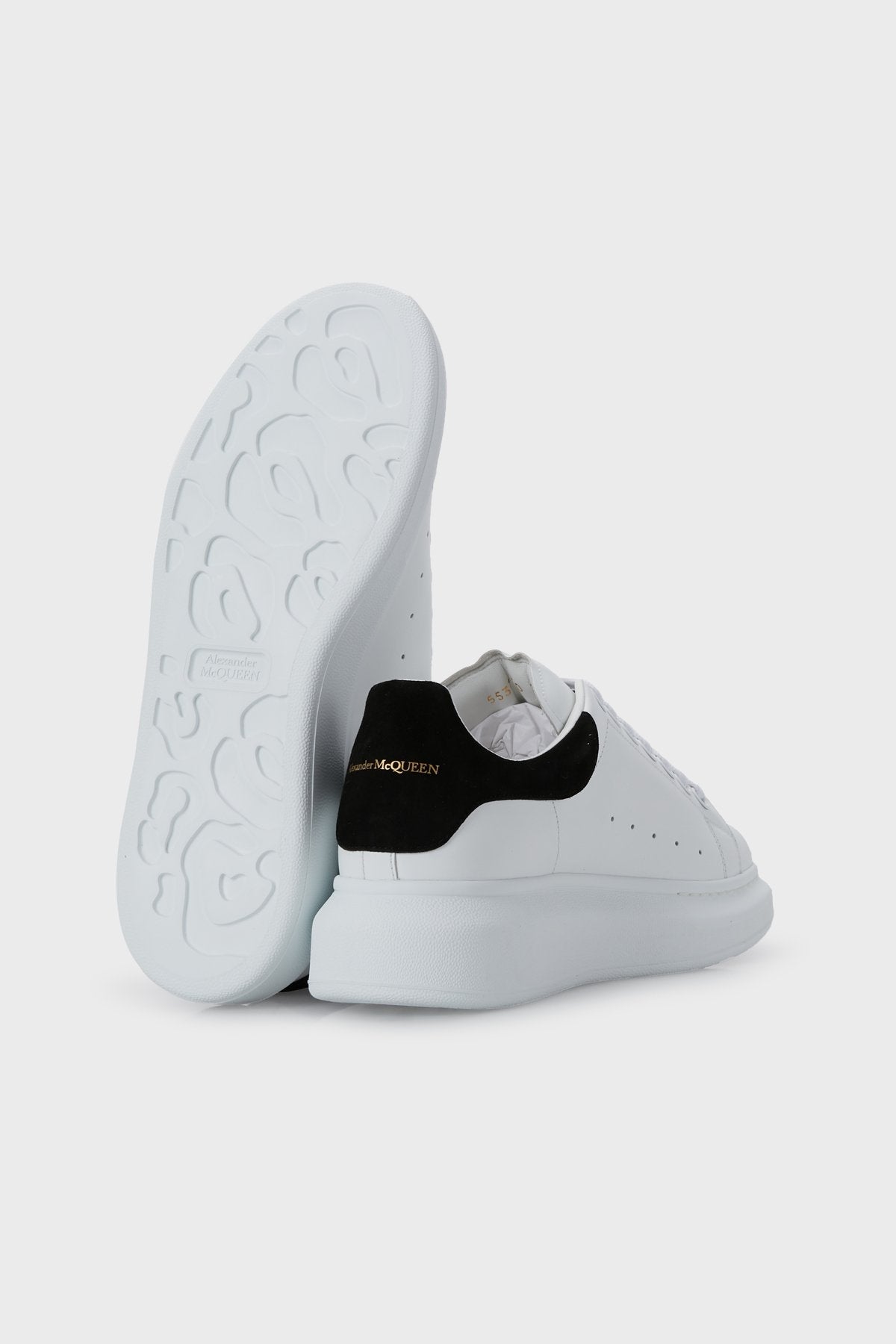 Logolu Hakiki Deri Sneaker Beyaz&Siyah