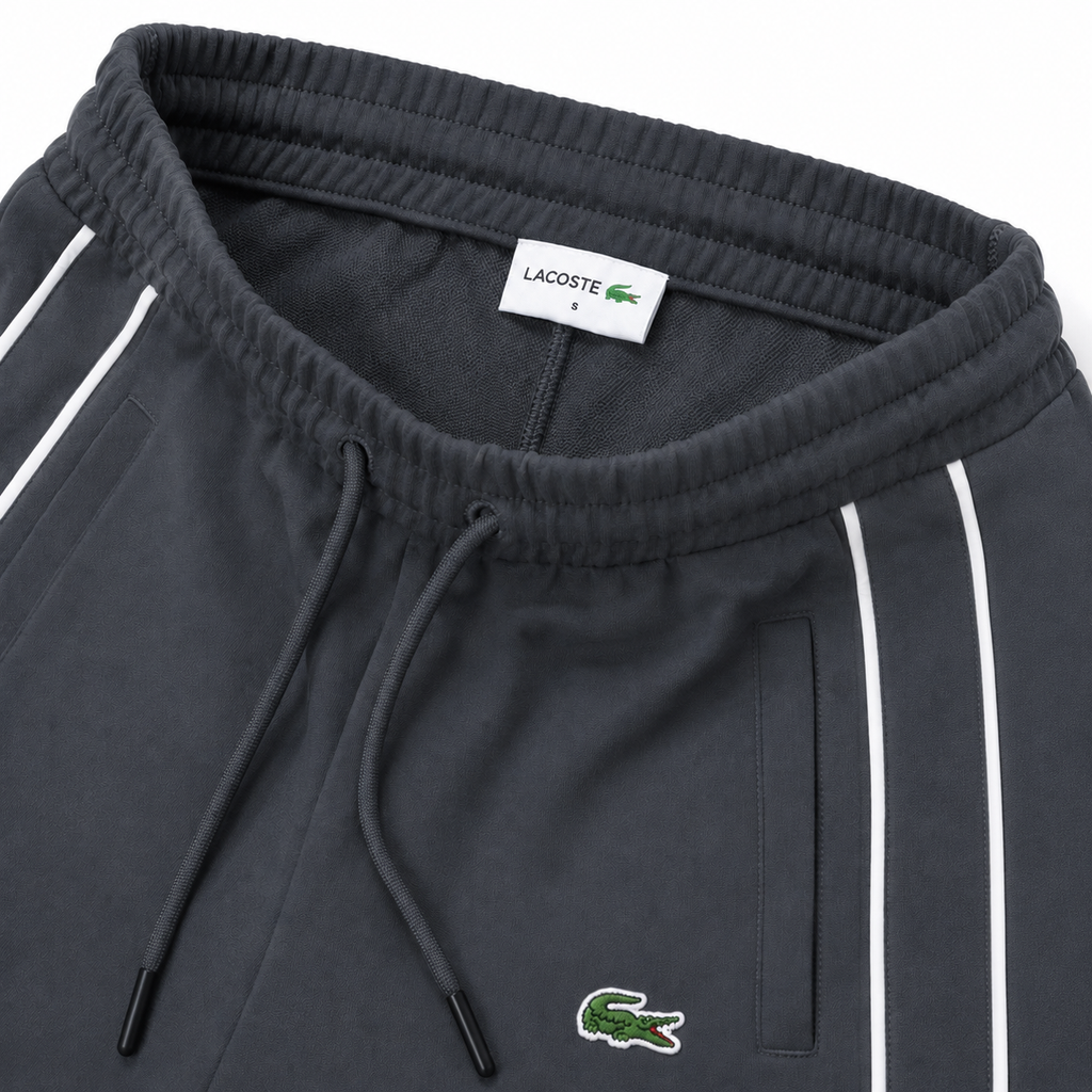 Regular Fit Fermuarlı Polo Yaka Füme Eşofman Takımı