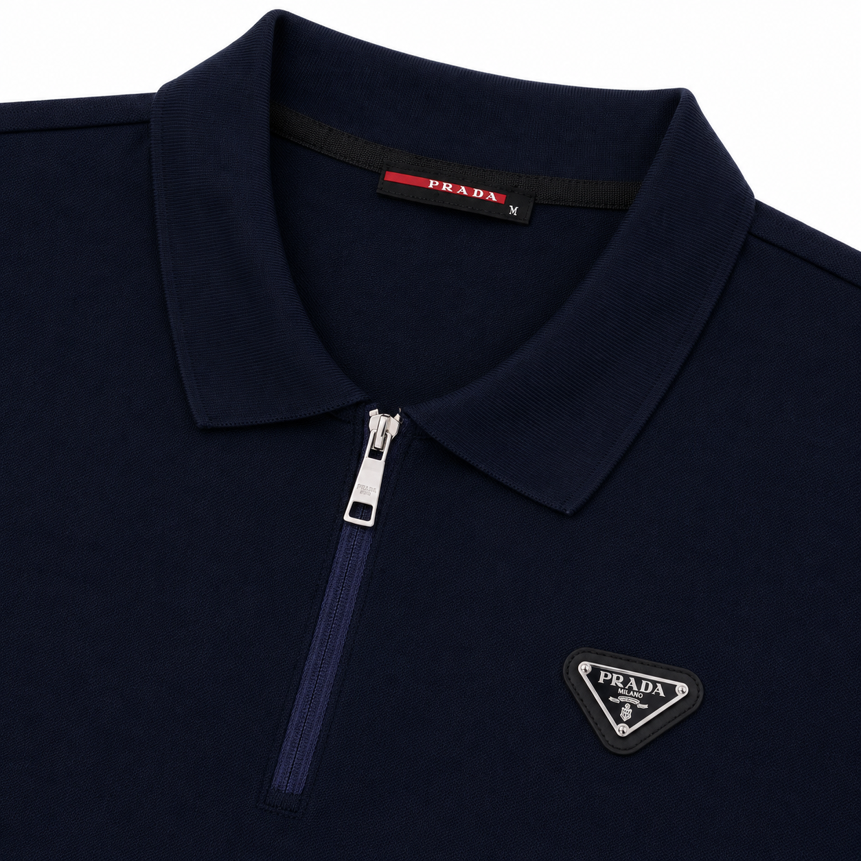 Regular Fit Fermuarlı Polo Yaka Lacivert Şort Takımı