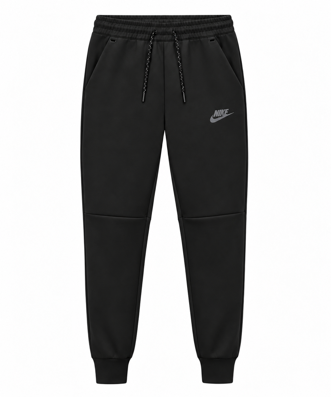 Tech Fleece Avrupa Kalıp Kapüşonlu Siyah Double Face Eşofman Takımı