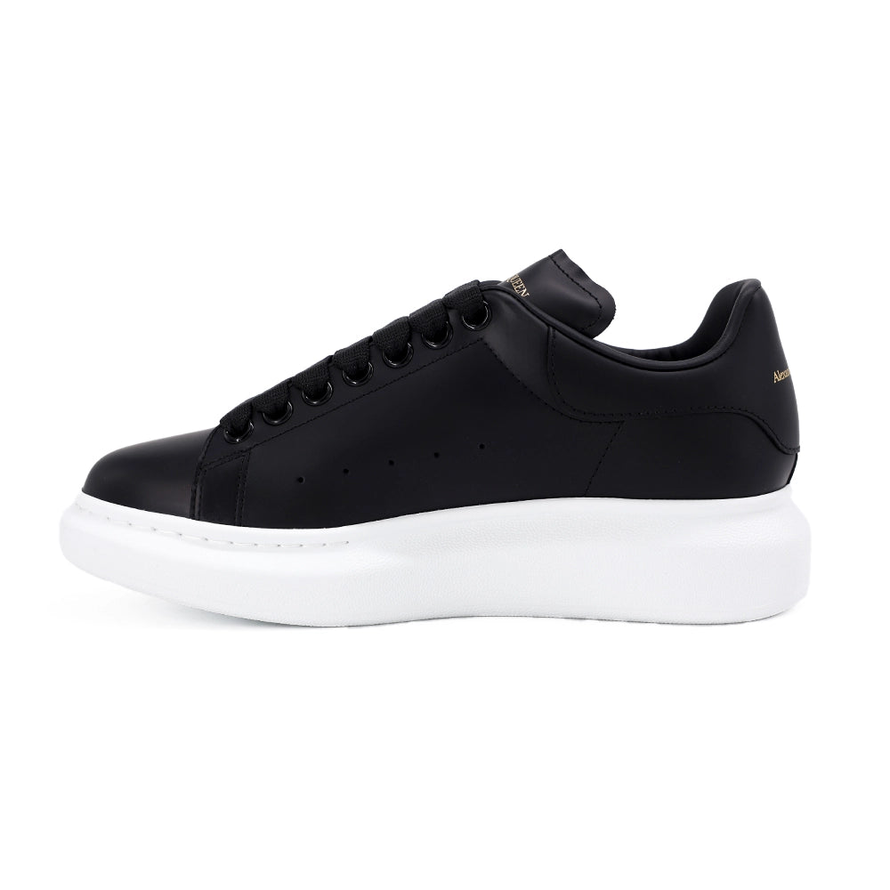 Logolu Hakiki Deri Sneaker Siyah&Beyaz