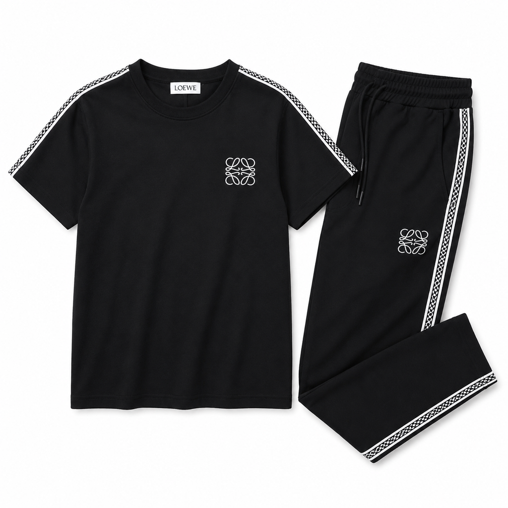 Regular Fit Logo Detaylı Siyah Eşofman Takımı