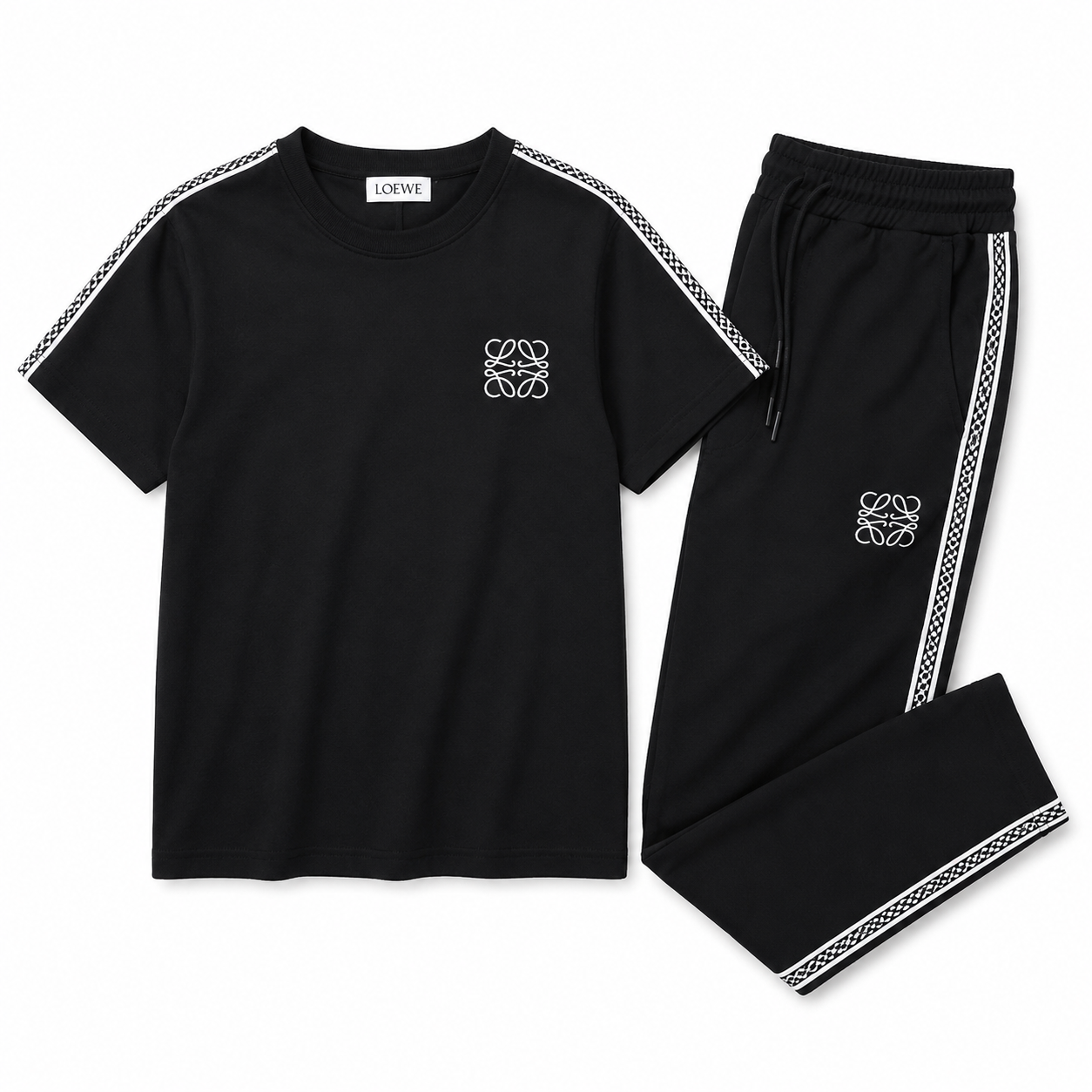 Regular Fit Logo Detaylı Siyah Eşofman Takımı