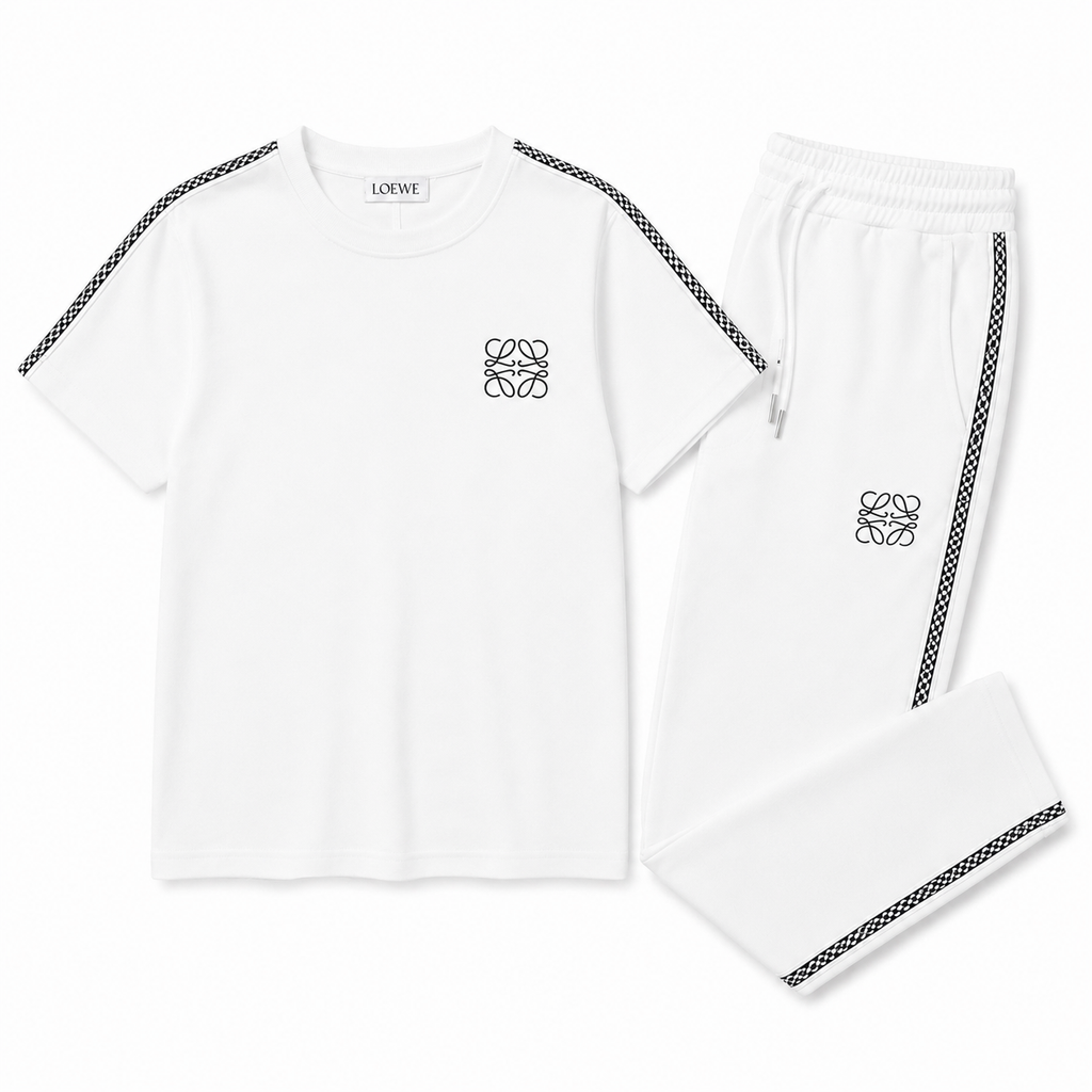 Regular Fit Logo Detaylı Beyaz Eşofman Takımı