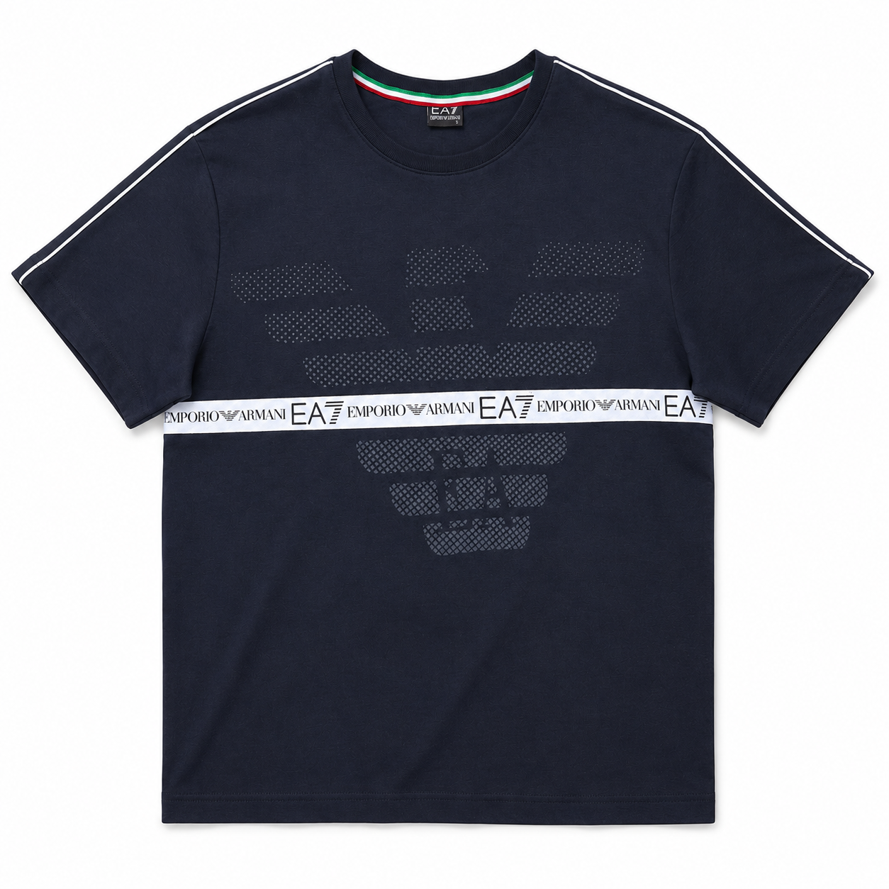 EA7 Regular Fit Logo Baskılı Lacivert Şort Takımı (Kopya)