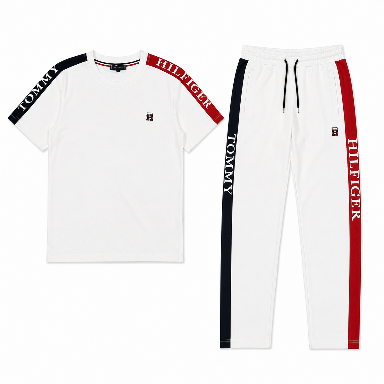Regular Fit Logo Detaylı Beyaz Eşofman Takımı
