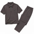 Regular Fit Polo Yaka Kaverengi Eşofman Takımı