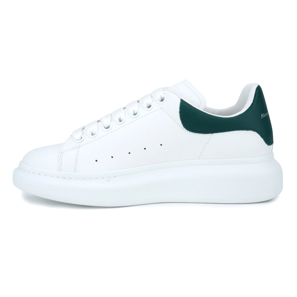 Logolu Hakiki Deri Sneaker Beyaz&Yeşil