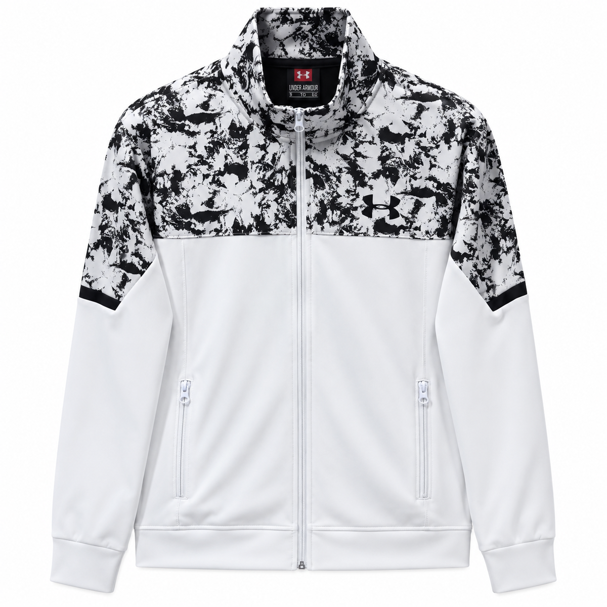 Beyaz Avrupa Kalıp Double Face Fermuarlı Eşofman Takımı