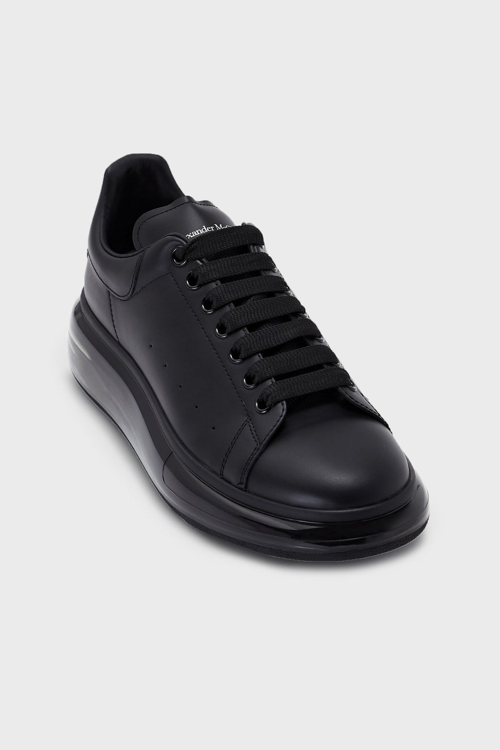 Logolu Hakiki Deri Sneaker Siyah