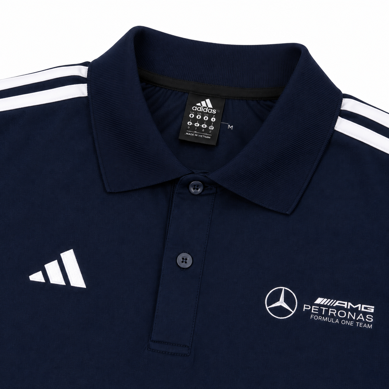 Mercedes-AMG Petronas Regular Fit Polo Yaka Lacivert Şort Takımı