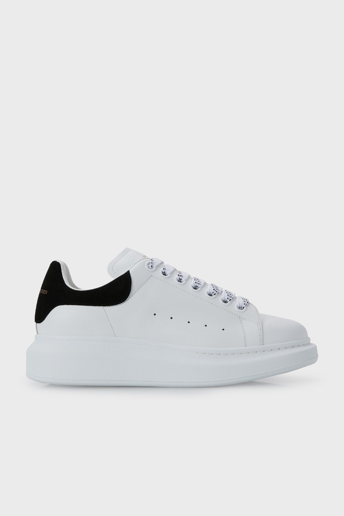 Logolu Hakiki Deri Sneaker Beyaz&Siyah