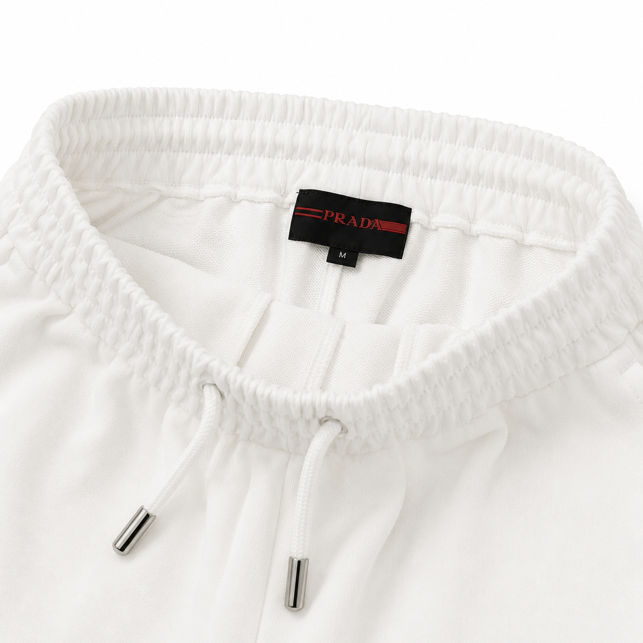 Regular Fit Fermuarlı Polo Yaka Beyaz Şort Takımı