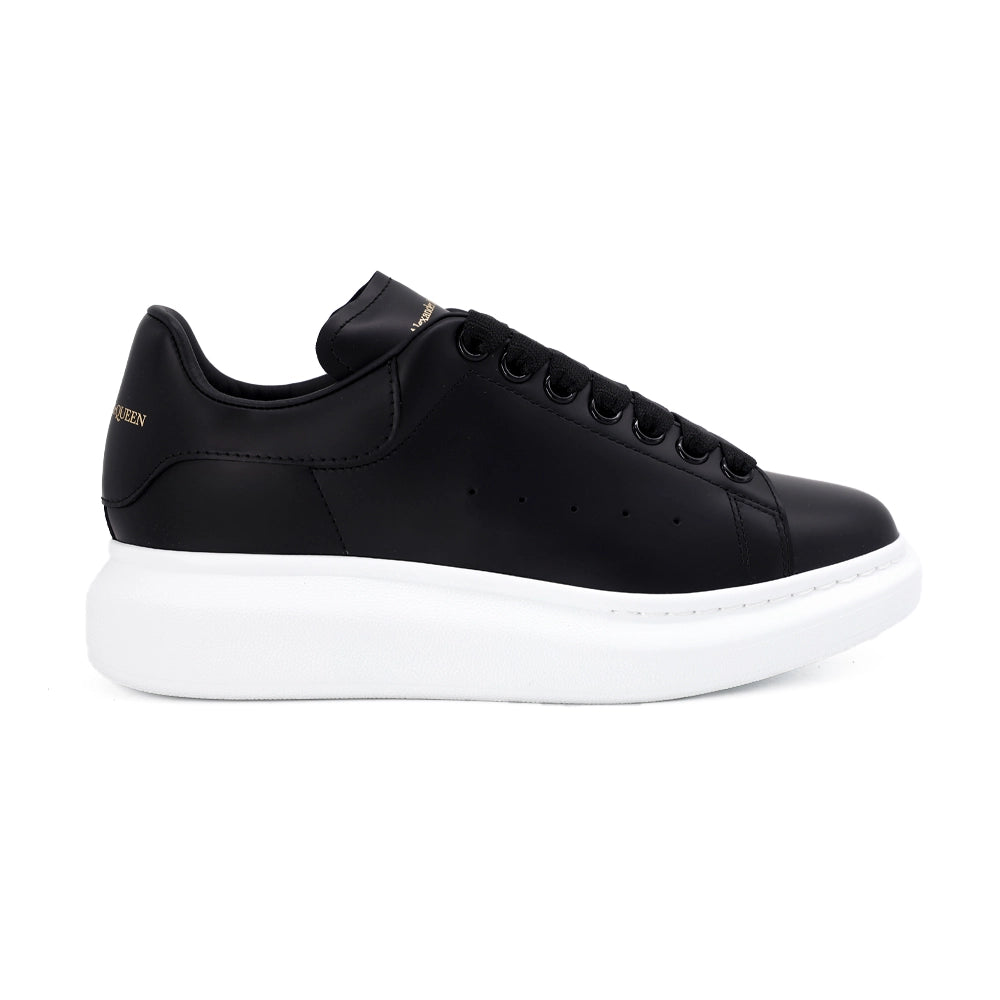 Logolu Hakiki Deri Sneaker Siyah&Beyaz