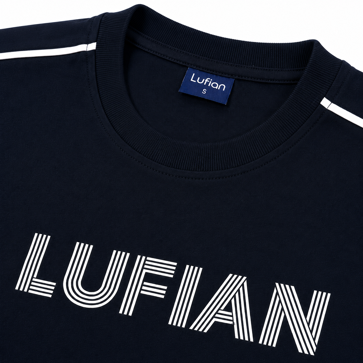 Regular Fit Logo Baskılı Lacivert Şort Takımı