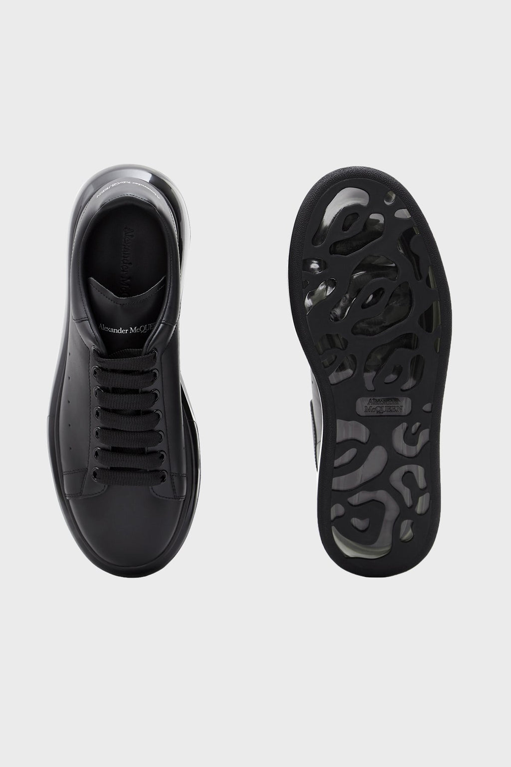 Logolu Hakiki Deri Sneaker Siyah