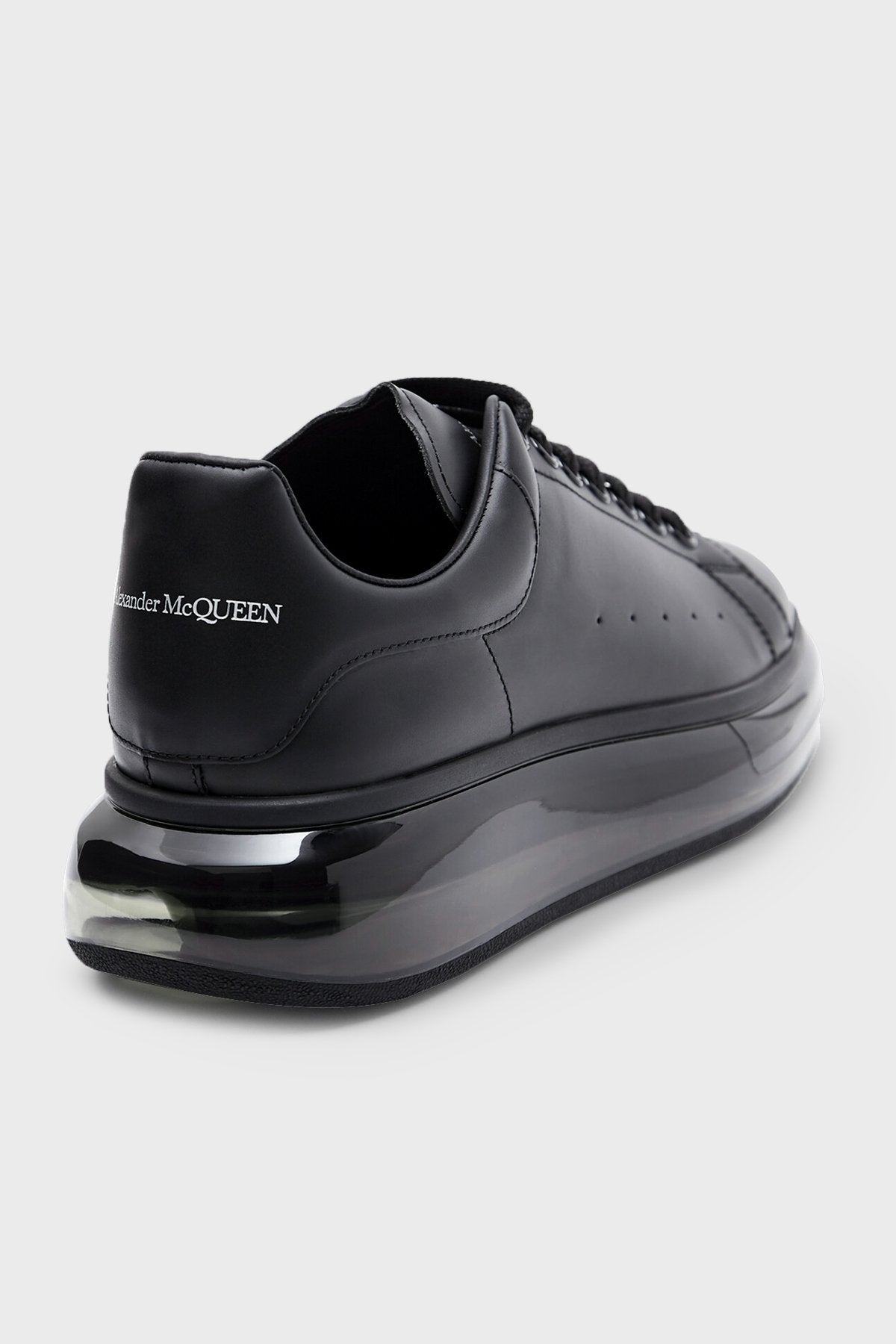 Logolu Hakiki Deri Sneaker Siyah