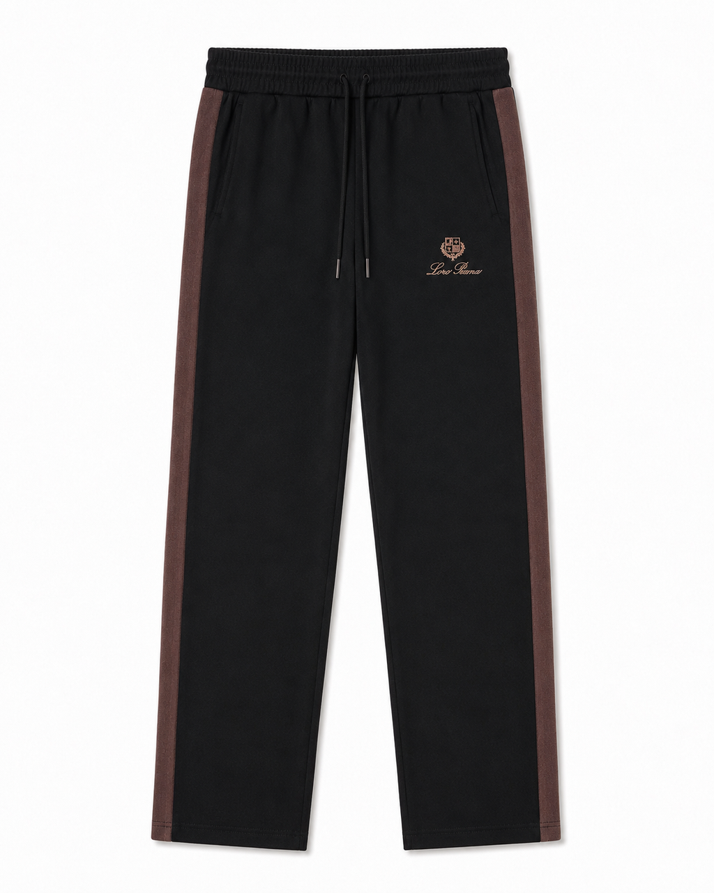 Regular Fit Şerit Detaylı Siyah Eşofman Takımı
