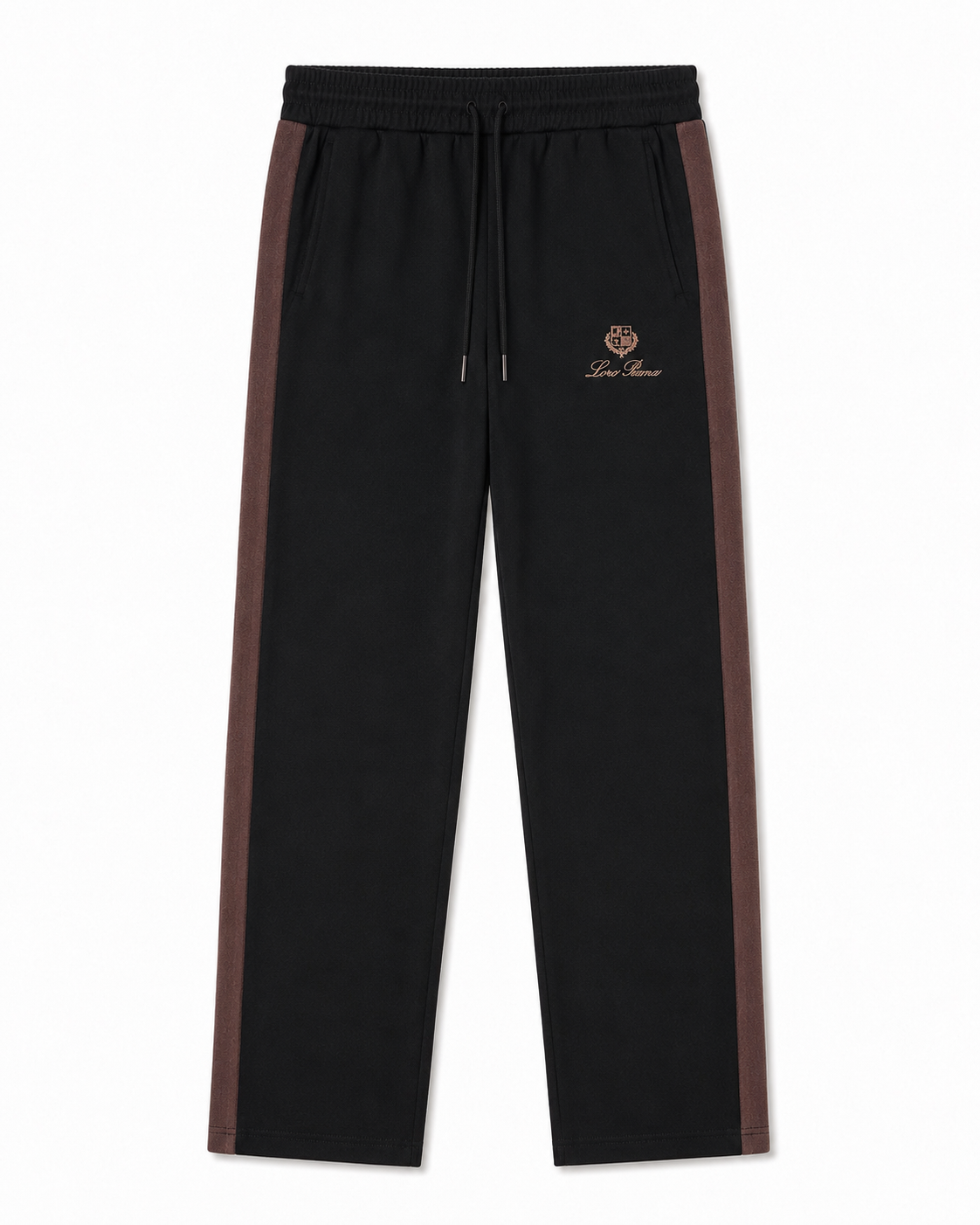 Regular Fit Şerit Detaylı Siyah Eşofman Takımı