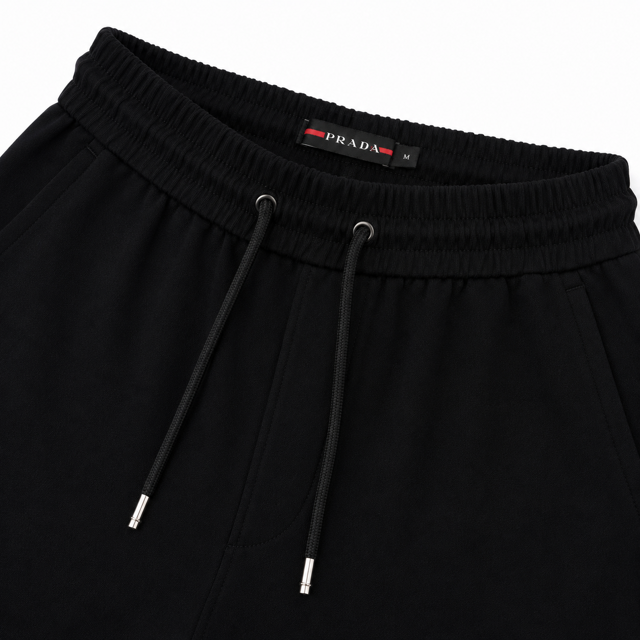 Regular Fit Fermuarlı Polo Yaka Siyah Şort Takımı