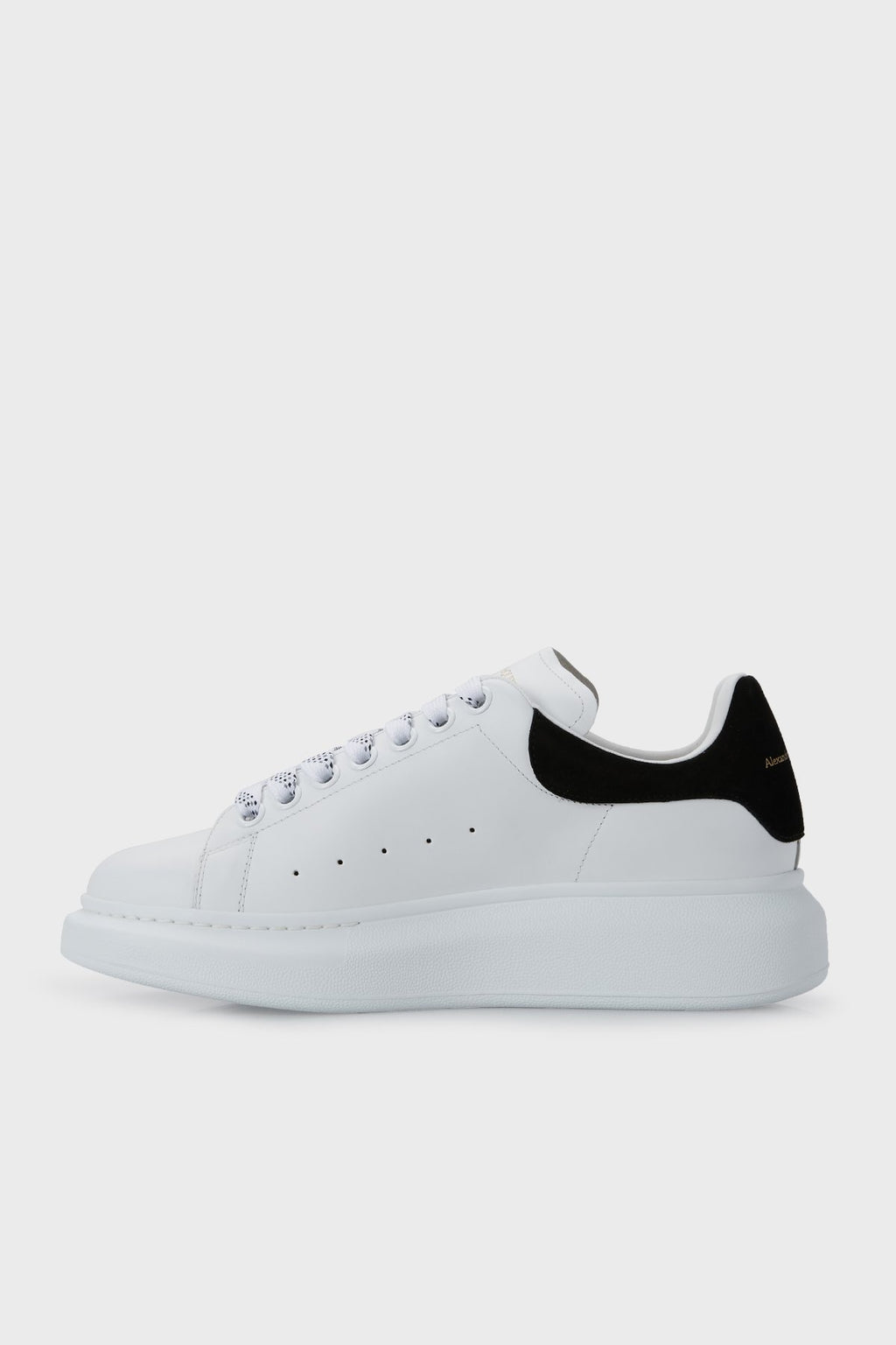 Logolu Hakiki Deri Sneaker Beyaz&Siyah