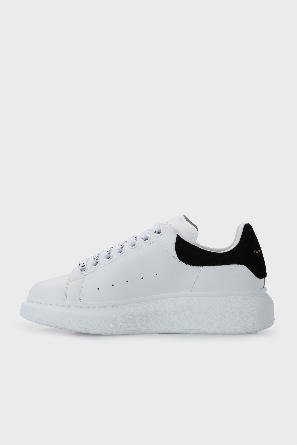 Logolu Hakiki Deri Sneaker Beyaz&Siyah