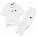 Regular Fit Polo Yaka Beyaz Eşofman Takımı