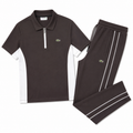 Regular Fit Fermuarlı Polo Yaka Kahverengi Eşofman Takımı